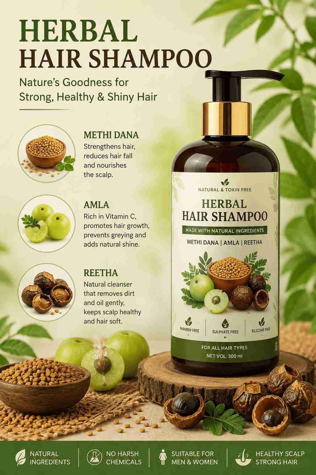 Herbal Hair Shampoo: A Natural Way to Healthy Hair